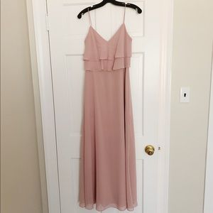 Pink Chiffon Jenny Yoo Maxi Dress